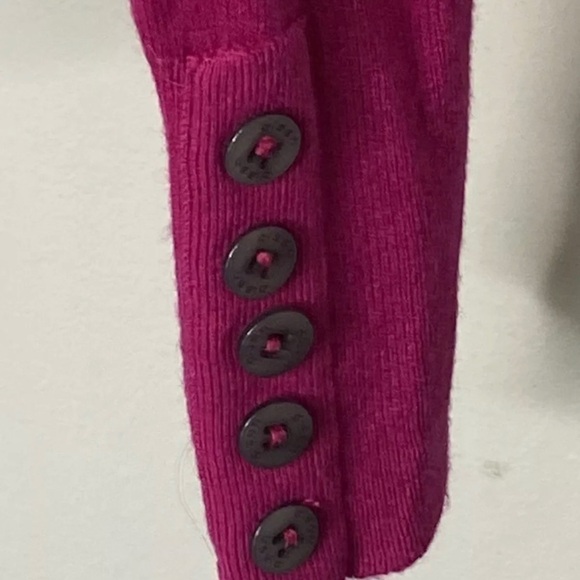 4/$35 Women's Fuscia Turtleneck Long Sleeve - Picture 4 of 5